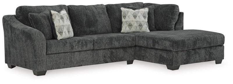 Ashley Furniture Biddeford living room set with plush sofas and coordinated coffee table in a modern design.