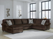 Ashley Furniture Kimlee sectional with chaise in a modern fabric, featuring plush cushions and a spacious seating arrangement.