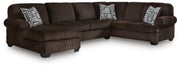 Ashley Furniture Kimlee sectional with chaise, showing a modern L-shaped sofa with plush cushions and a sleek design.
