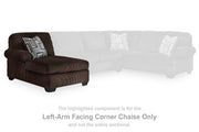 Ashley Furniture Kimlee sectional with chaise, showing plush fabric upholstery, modern design, and spacious seating arrangement.