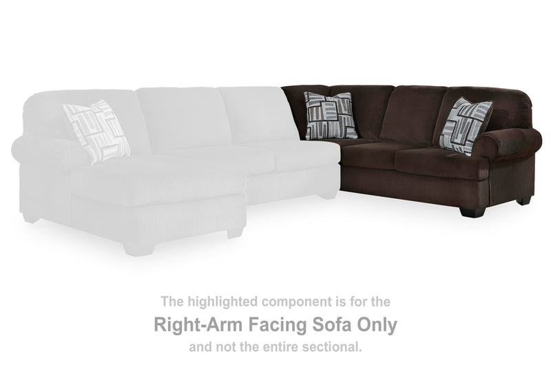 Ashley Furniture Kimlee sectional with chaise, featuring plush fabric and spacious seating in a modern design.