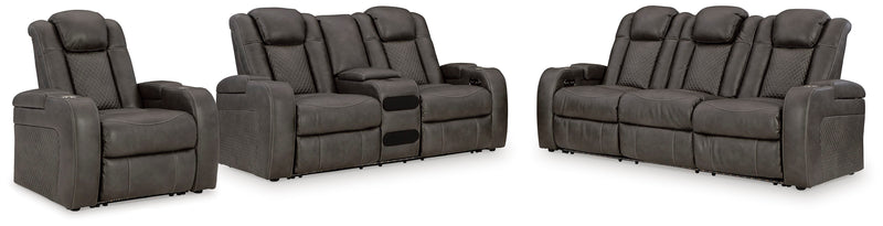 Ashley Furniture Fyne-Dyme living room set with sofa and armchair in a cozy, modern design, shown in a stylish living space.