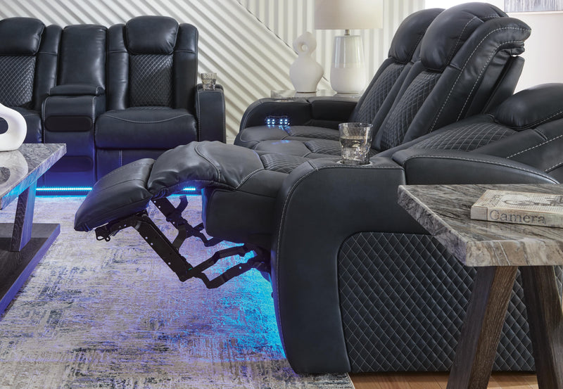 Ashley Furniture Fyne-Dyme living room set with sofa and armchairs, featuring plush upholstery and modern design.