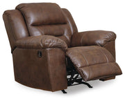 Ashley Furniture Stoneland living room set with sofa and loveseat, featuring neutral fabric and modern design.