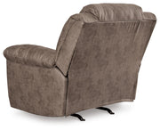 Ashley Furniture Stoneland living room set with sofa and armchair, featuring neutral upholstery and wooden legs.