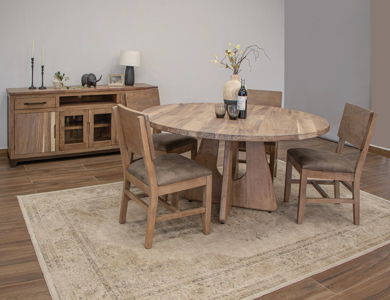 Natural Parota Round Dining Table