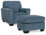 Ashley Furniture Cashton living room set with sofa and loveseat in neutral fabric, arranged in a modern living space.