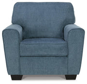 Ashley Furniture Cashton living room set with sofa and loveseat, featuring plush cushions and neutral upholstery.