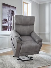 Ashley Furniture Next-Gen Durapella Power Lift Recliner with plush upholstery and adjustable reclining mechanism.