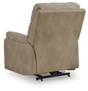 Ashley Furniture Next-Gen Durapella Power Lift Recliner with plush cushioning and ergonomic design, shown from the back view.