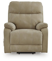 Ashley Furniture Next-Gen Durapella Power Lift Recliner shown from the front with plush cushions and a sleek, modern design.