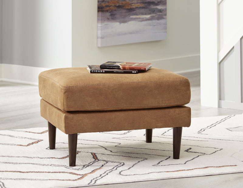 Ashley Furniture Telora living room set with sofa and armchair in neutral fabric, modern design, and plush cushions.