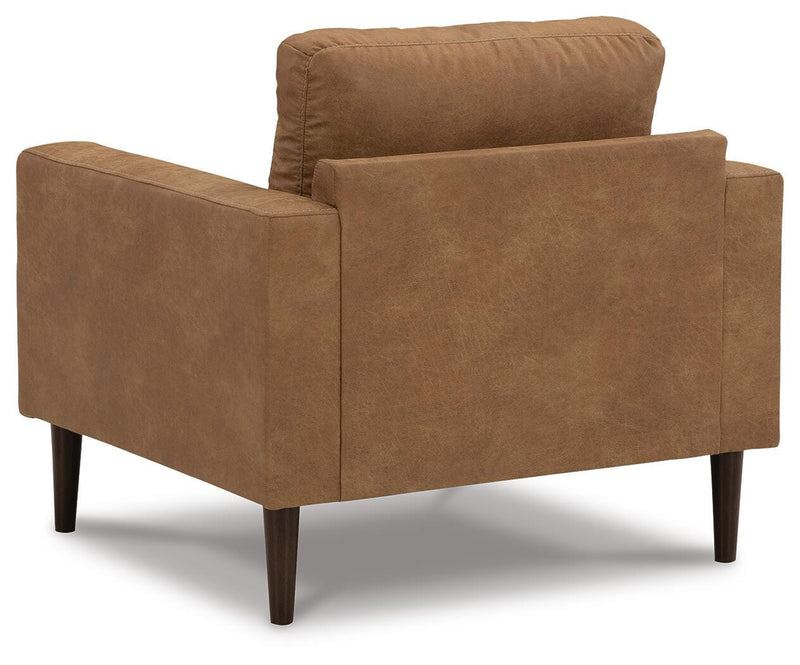Ashley Furniture Telora living room set featuring a sofa and matching armchair with plush fabric upholstery.
