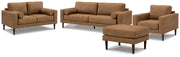 Ashley Furniture Telora living room set featuring a sofa and loveseat with plush cushions and modern design.