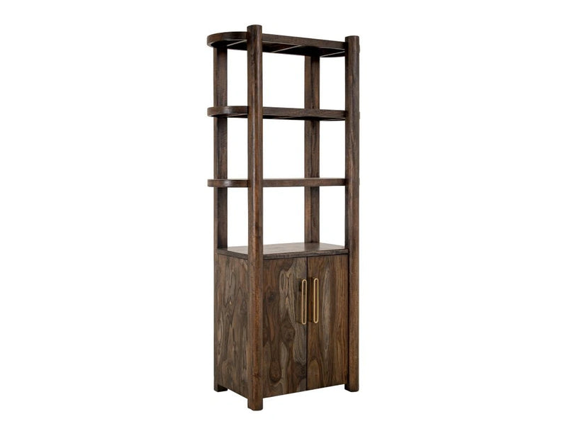 Black Balam Wall Unit, TV Stand 80" with Electric Fireplace Insert