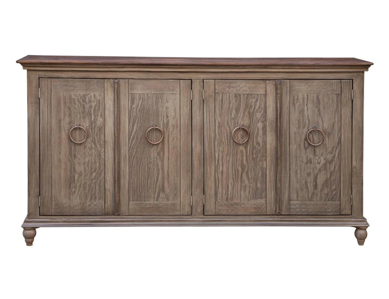 Capri Console w/4 Doors, Olive finish