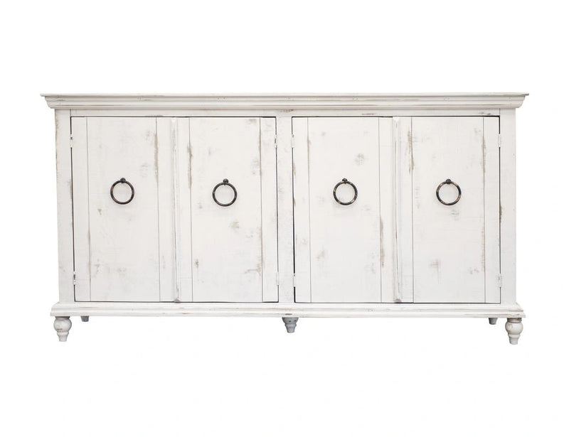 Capri Console w/4 Doors, White finish*