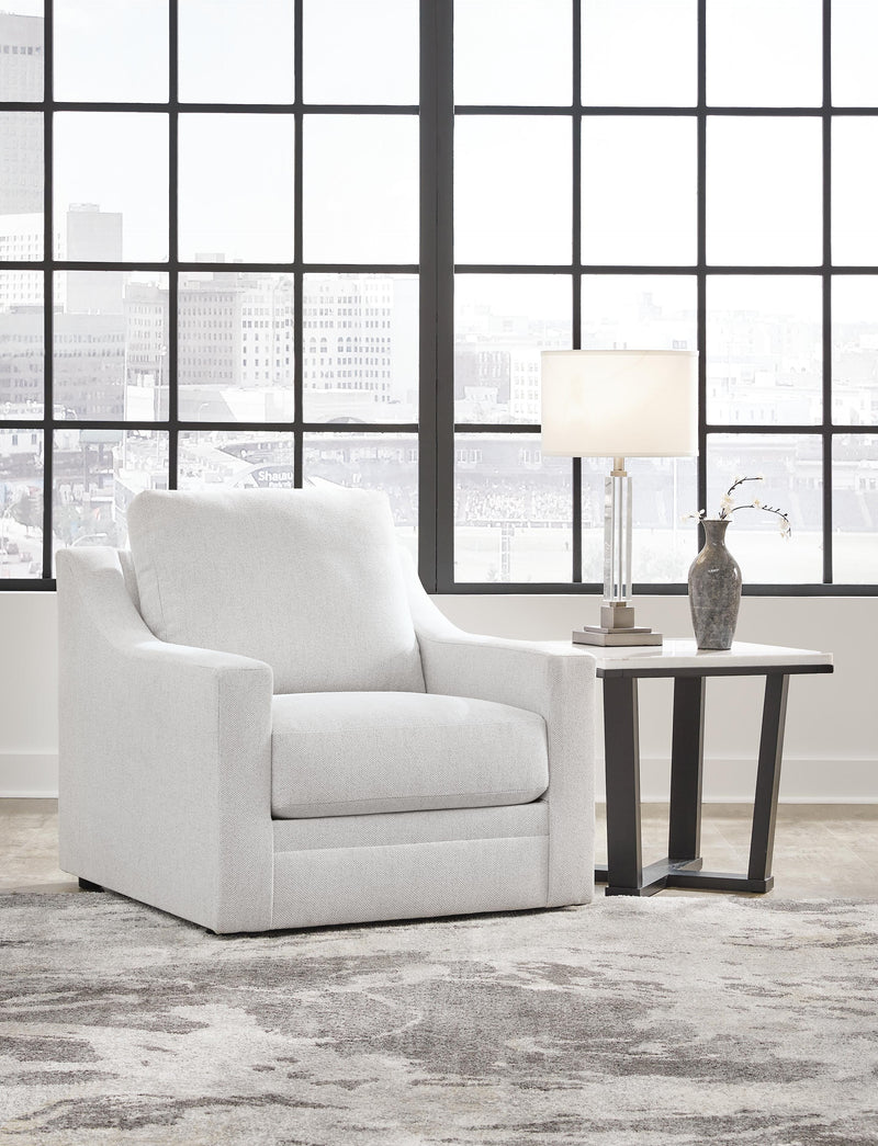 Ashley Furniture Maitelynn upholstery living room set with sofa, loveseat, and chairs in a stylish fabric finish.
