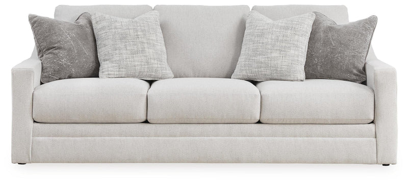 Ashley Furniture Maitelynn living room set upholstery package with sofa and armchair, showcasing stylish fabric and modern design.