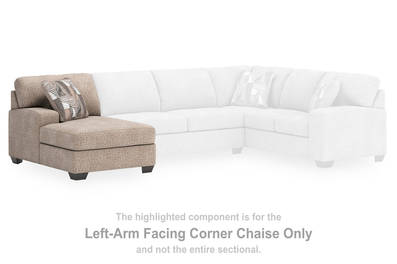 Ashley Furniture Newellen sectional with chaise, featuring plush upholstery and modern design, shown in a stylish living room setting.