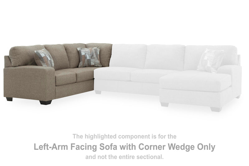 Ashley Furniture Newellen sectional with chaise, gray fabric, featuring plush cushions and a modern design for comfortable seating.