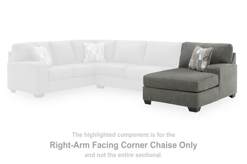 Ashley Furniture Clarington Super Chaise sectional with plush upholstery and corner chaise for comfortable living room seating.