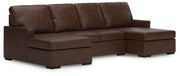 Ashley Furniture McDowlan sectional with double chaise, featuring plush fabric upholstery and modern design for comfortable living spaces.
