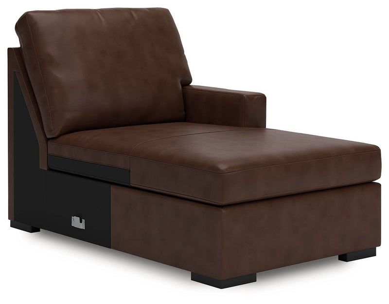 Ashley Furniture McDowlan sectional with chaise, showing a modern fabric sectional sofa with an attached chaise lounge.