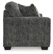 Ashley Furniture Lonoke living room set includes a sofa and armchair with neutral fabric upholstery, stylish design for modern living rooms.