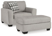 Ashley Furniture Avenal Park living room set with sofa and armchair in a modern design, shown in a cozy, stylish living space.