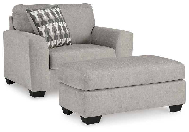 Ashley Furniture Avenal Park living room set with sofa and armchair in a modern design, shown in a cozy, stylish living space.