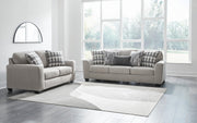 Ashley Furniture Avenal Park living room set with sofa and armchair in neutral fabric, stylish and comfortable for modern homes.