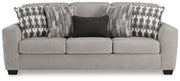 Ashley Furniture Avenal Park living room set featuring a sofa and loveseat with neutral upholstery and modern design.