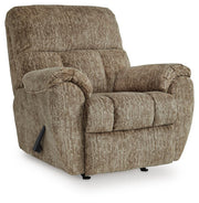 Ashley Furniture Stayfish recliner in closed position, featuring plush upholstery and a comfortable, modern design.