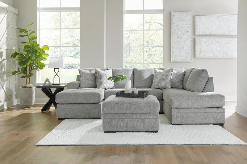 Ashley Furniture Casselbury living room set with plush sofa and matching armchair in a cozy, modern design.