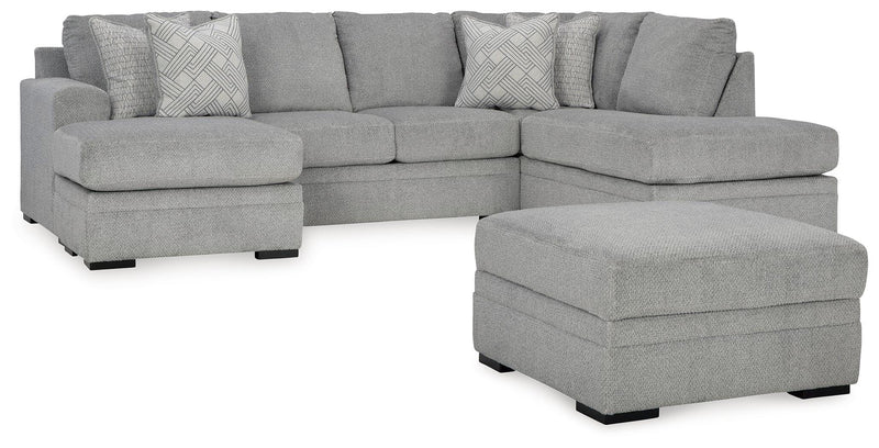 Ashley Furniture Casselbury living room set with plush sofa and matching armchair in a cozy, modern design.