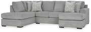 Ashley Furniture Casselbury living room set featuring a sofa, loveseat, and armchair in a modern design.