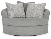 Ashley Furniture Casselbury living room set with sofa and loveseat, featuring plush fabric and classic design.