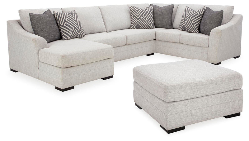 Ashley Furniture Koralynn living room set featuring a stylish sofa and matching armchair in a modern design.