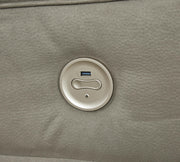 Ashley Furniture Next-Gen Gaucho Power Reclining Sofa with USB ports, plush fabric, and reclining seats for comfort.