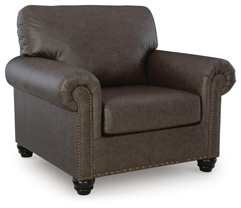 Ashley Furniture Roxmere Chair with plush fabric upholstery and modern design, shown from an angled view.