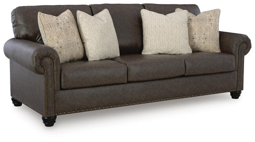 Ashley Furniture Roxmere Sofa in a stylish angled view, showcasing plush cushions and contemporary design.