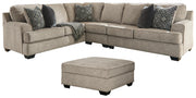 Ashley Furniture Bovarian living room set with sofa and armchair, featuring neutral upholstery and modern design.