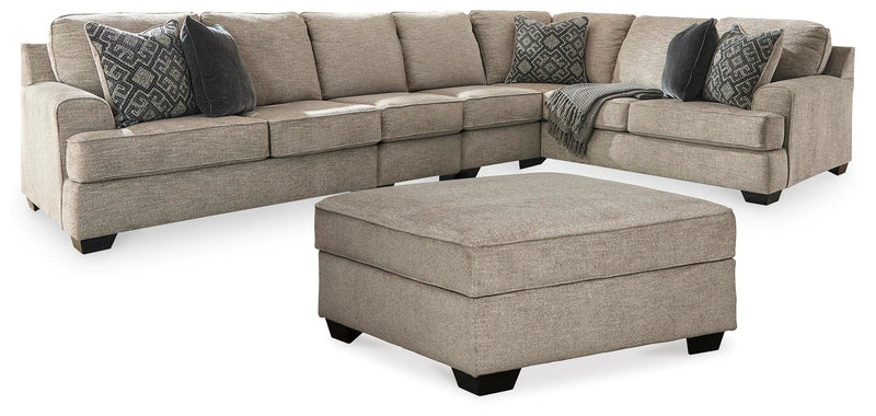 Ashley Furniture Bovarian living room set with plush sofas and matching coffee table in a modern design.