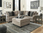 Ashley Furniture Bovarian living room set with sofa, loveseat, and coffee table in a modern design.