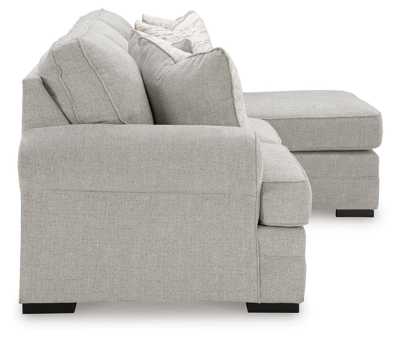 Ashley Furniture Eastonbridge Living Room Set with sofa and loveseat in a modern design, photographed in a well-lit living room setting.
