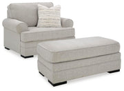 Ashley Furniture Eastonbridge living room set with sofa and armchair in a modern design, featuring neutral fabric upholstery.