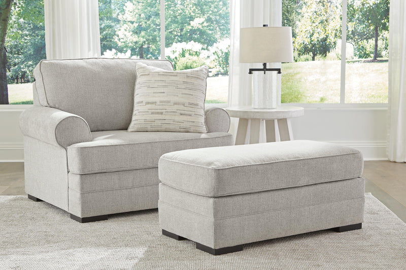Ashley Furniture Eastonbridge living room set featuring a sofa, loveseat, and armchair with plush upholstery and modern design.