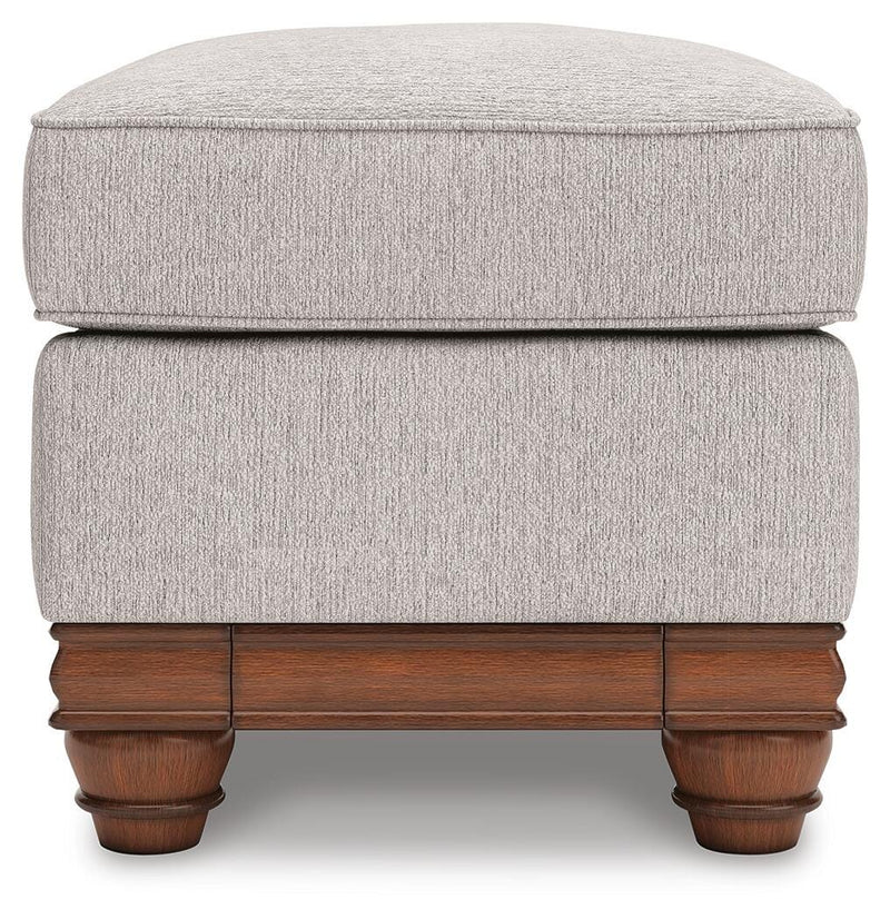 Ashley Furniture Clearbrooke living room set with sofa and armchair, featuring neutral upholstery and modern design.