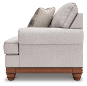 Ashley Furniture Clearbrooke living room set with plush sofa and matching loveseat in a contemporary design.